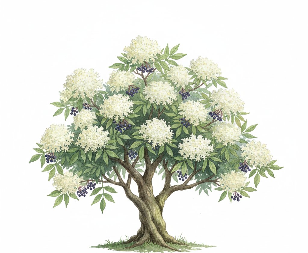 Sureau à la lisière